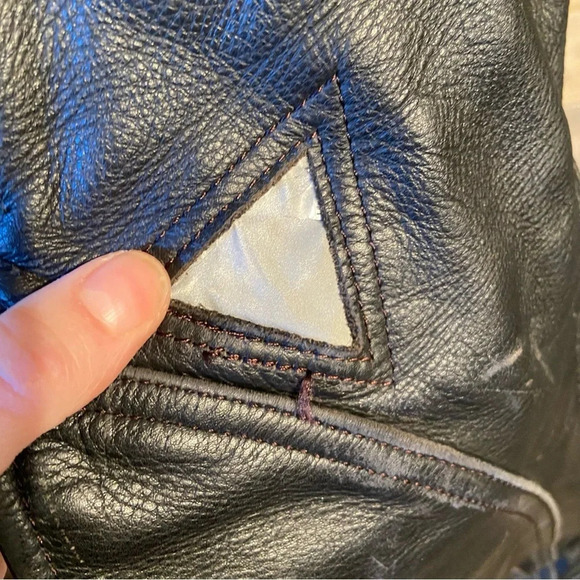 Vintage‎ Rhyno men’s  leather armoured motorcycle jacket in size 44 - Picture 10 of 16